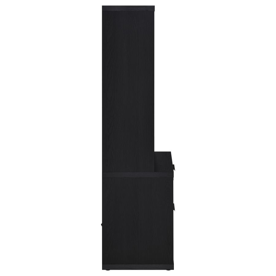 Westpark 3-piece Queen Bedroom Set Bookcase Headboard Black