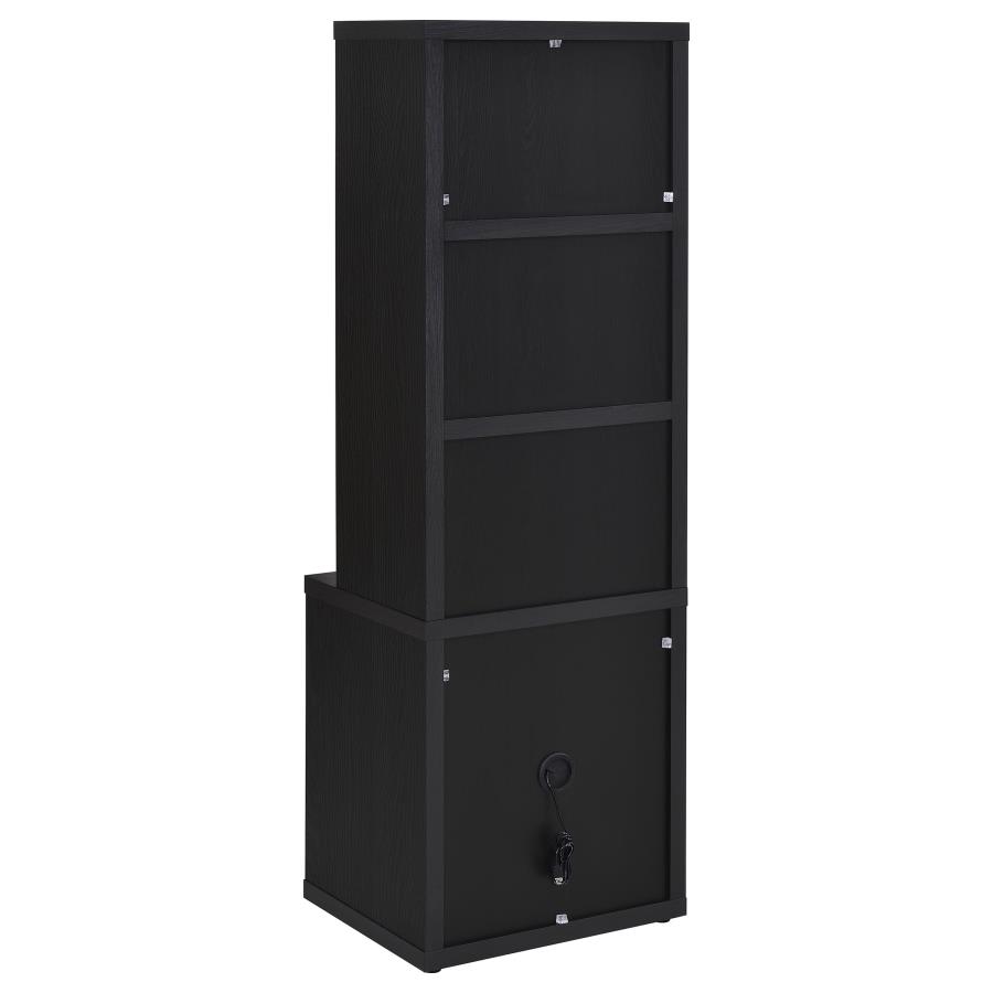 Westpark 3-piece Twin Bedroom Set Bookcase Headboard Black