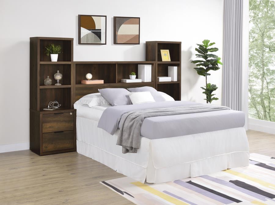 (image for) Westpark 3-piece Full Bedroom Set Bookcase Headboard Pine