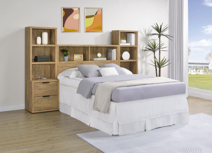 (image for) Westpark 3-piece Full Bedroom Set Bookcase Headboard Mango
