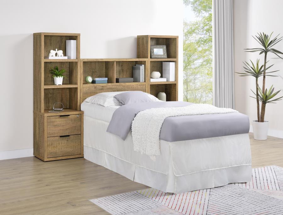 (image for) Westpark 3-piece Twin Bedroom Set Bookcase Headboard Mango