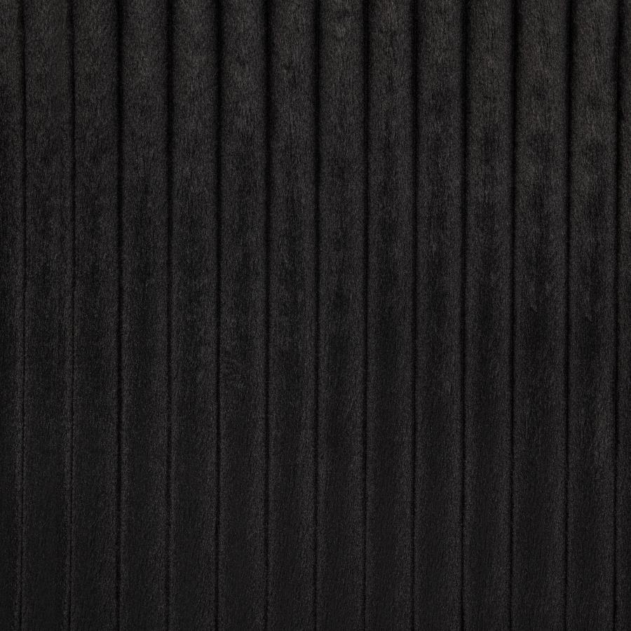 Centergrove Upholstered Queen Wingback TV Bed Black