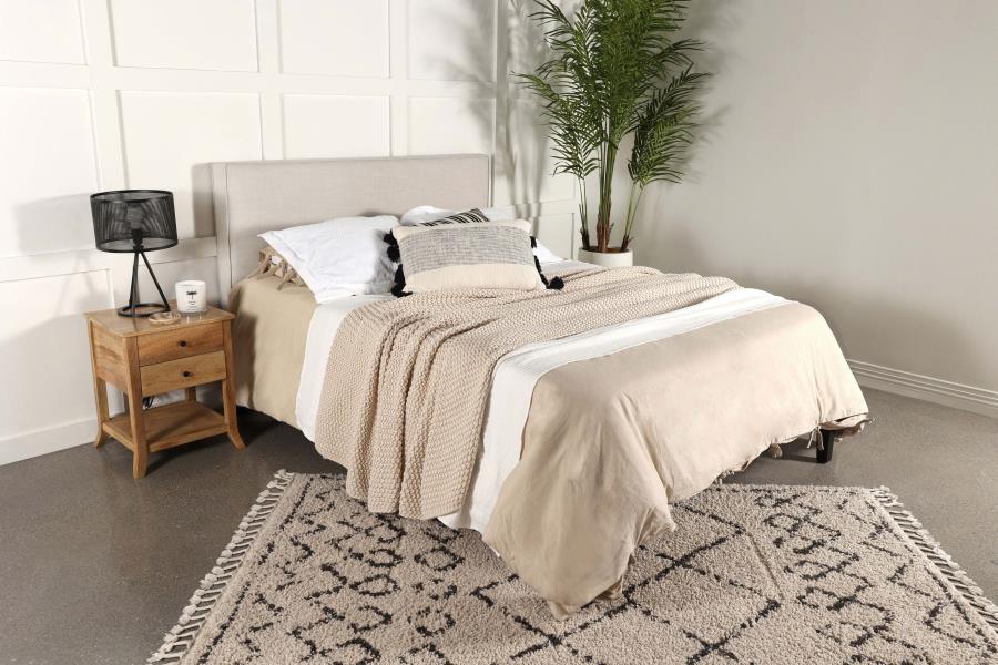 Modal Additional Images for Kosmo Upholstered King Panel Headboard Sand