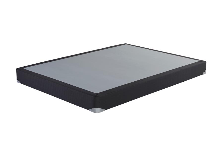 Kinsley Twin Low Profile Box Spring Foundation Grey (image for) Kinsley Twin Low Profile Box Spring Foundation Grey