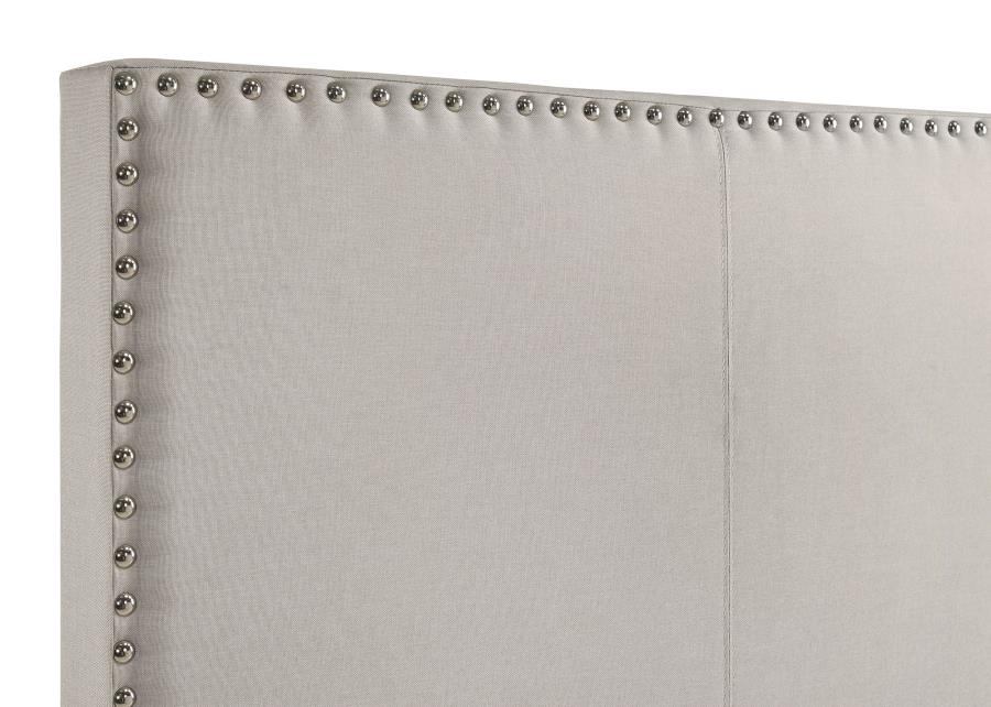 Boyd Upholstered Queen Panel Bed Ivory
