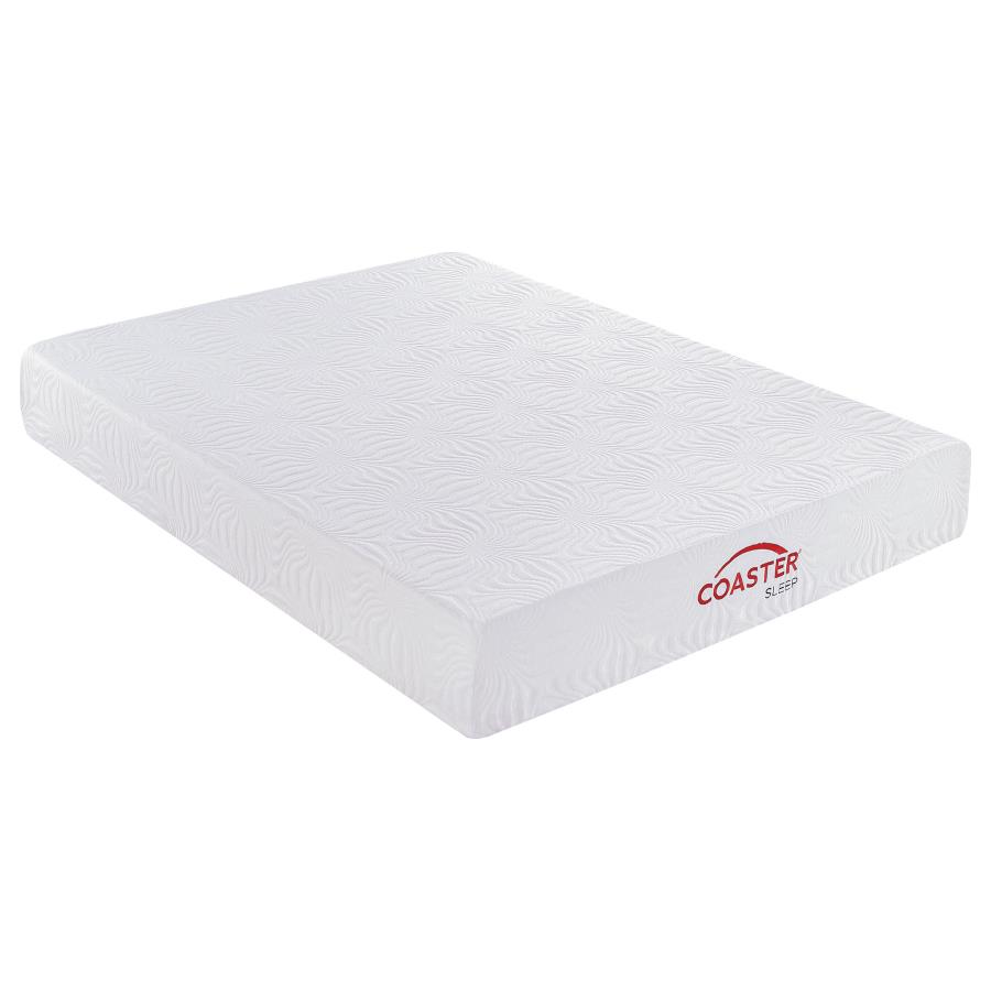 Key 10" Full Memory Foam Mattress White (image for) Key 10" Full Memory Foam Mattress White