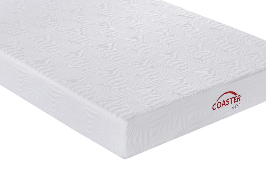 Key 10" California King Memory Foam Mattress White
