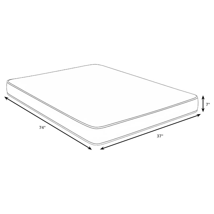 Modal Additional Images for Kenyon 7-inch Twin Bamboo Cover Firm Foam Mattress