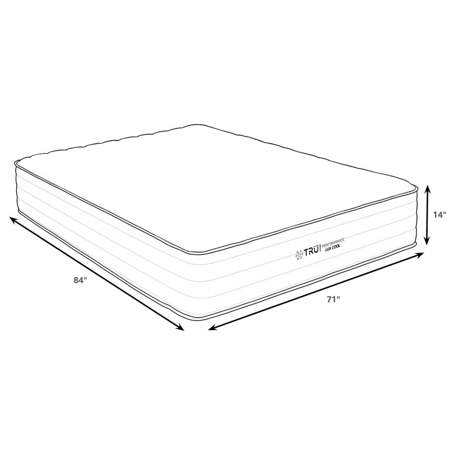 Modal Additional Images for Montlake 14-inch California King Cool Firm Foam Hybrid Mattress