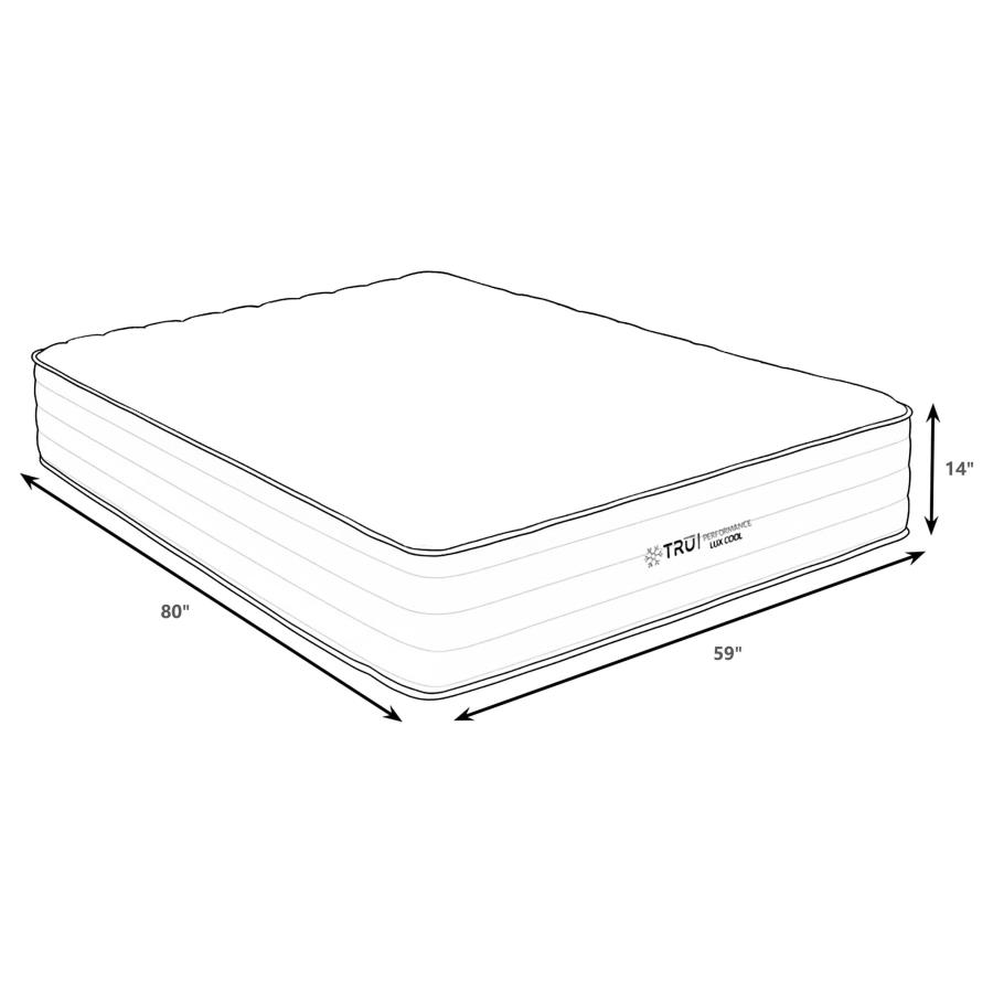 Modal Additional Images for Montlake 14-inch Queen Cool Firm Memory Foam Hybrid Mattress