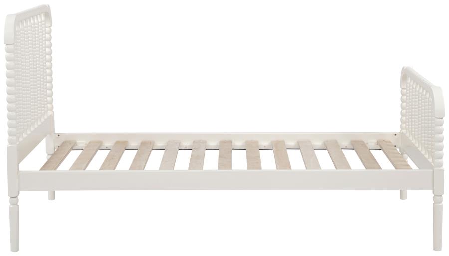Jones Wood Twin Open Frame Bed White