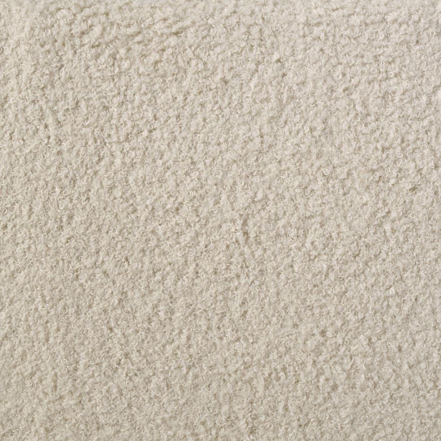 Madison Upholstered LED Twin Storage Platform Bed Cream