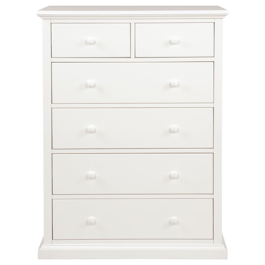 Sumerlin 6-drawer Bedroom Chest of Drawers White