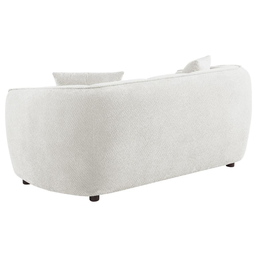 Aleisha Chenille Upholstered Loveseat Ivory