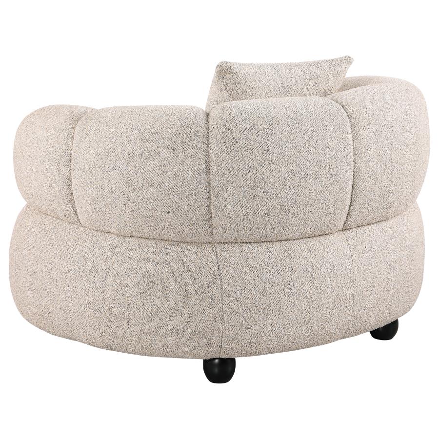 Whitney Contemporary Channel Tufted Woven Fabric Upholstered Sofa Set