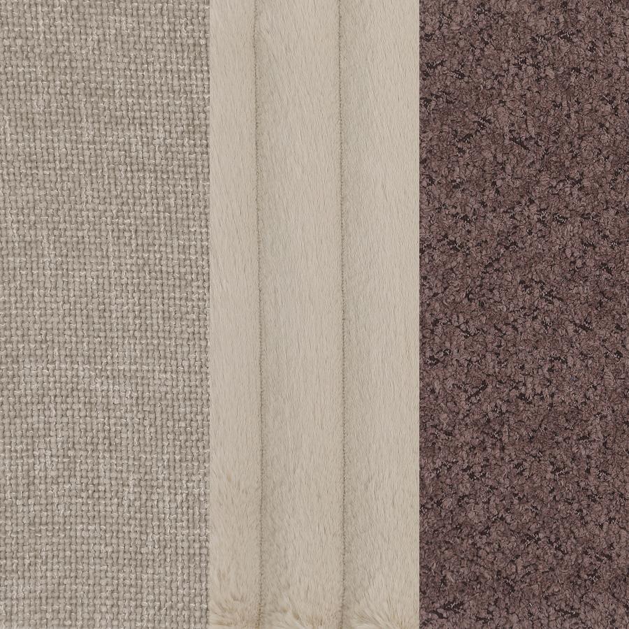 Ellorie 2-piece Upholstered Curved Sofa Set Beige