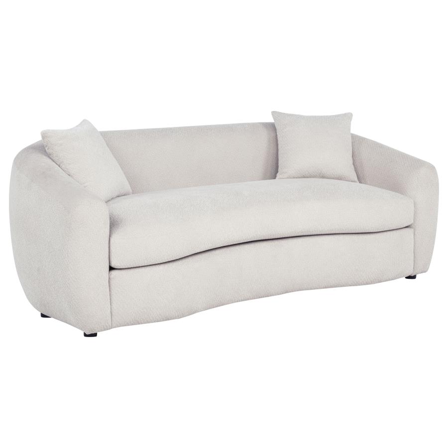 Isabella 2-piece Fabric Upholstered Sofa Set Sand