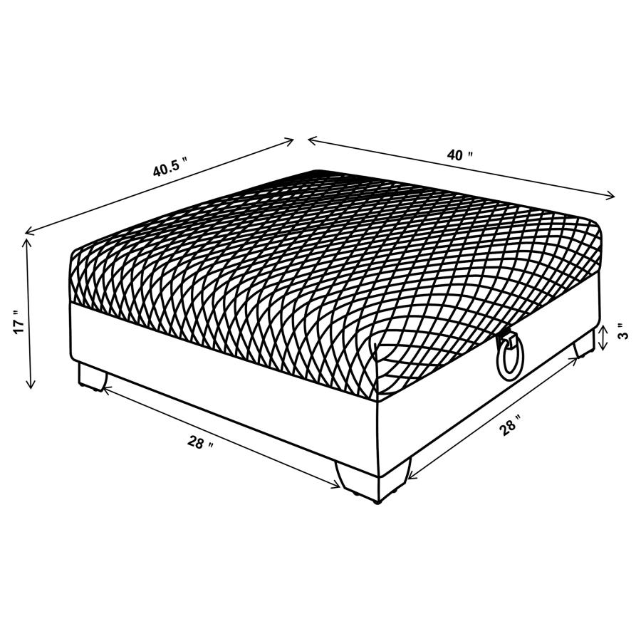 Modal Additional Images for Chaviano 4-piece Upholstered Track Arm Sofa Set Pearl White