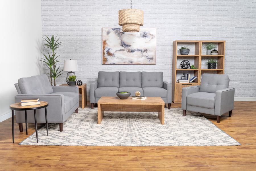 Modal Additional Images for Bowen Upholstered Track Arm Tufted Sofa Grey