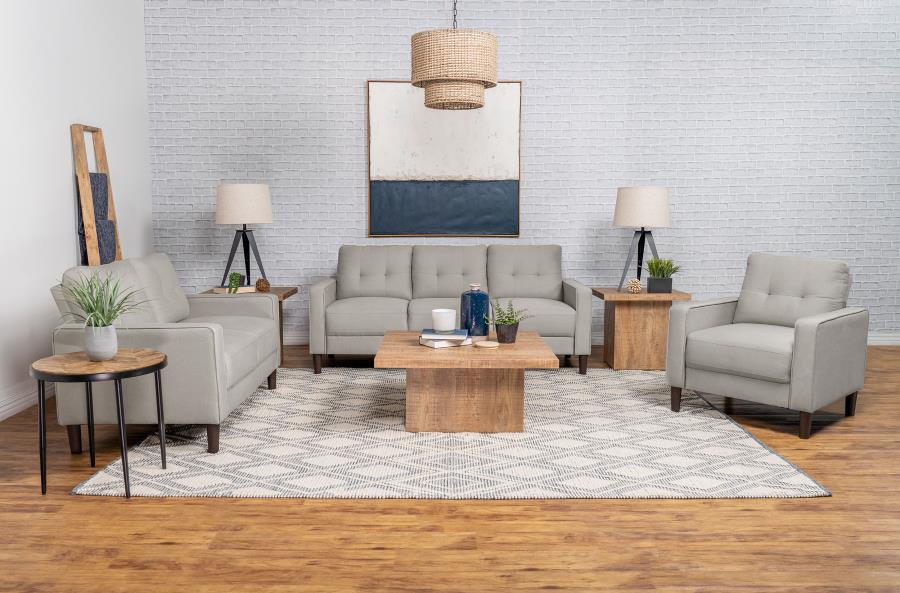 Modal Additional Images for Bowen Upholstered Track Arm Tufted Sofa Beige