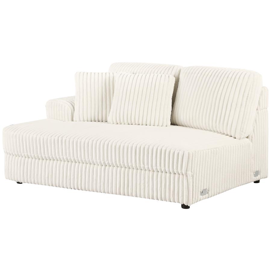 Emberson Upholstered LAF Loveseat Ivory