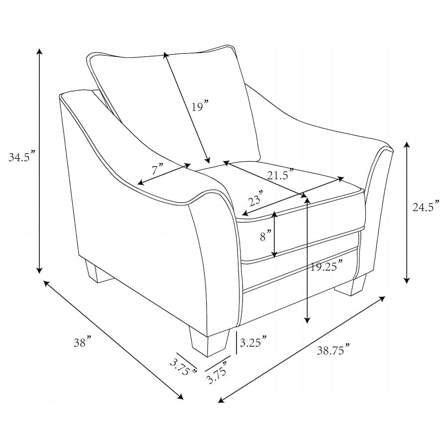 Modal Additional Images for Tomkins 3-piece Boucle Upholstered Sofa Set Light Grey