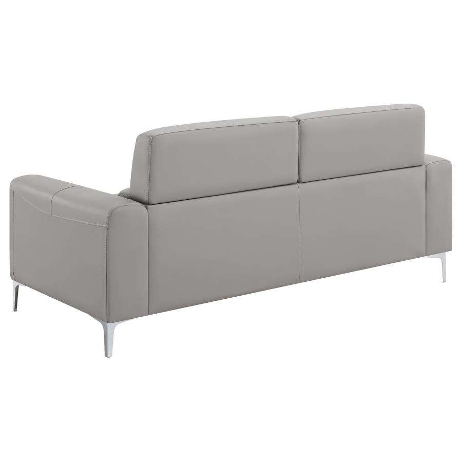 Glenmark 3-piece Upholstered Track Arm Sofa Set Taupe