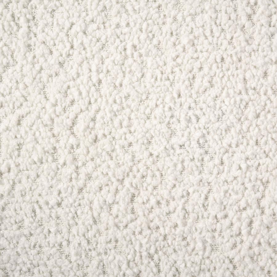 Dorset Fabric Upholstered Round Track Arm Accent Chair White