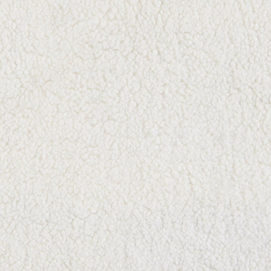 Isabella Faux Sheepskin Upholstered Accent Chair Natural