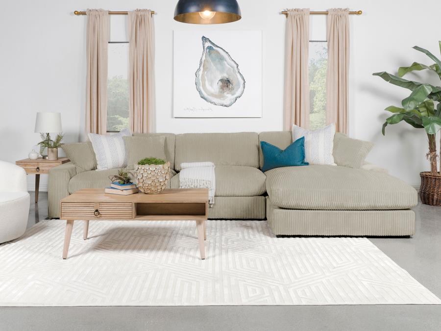 Modal Additional Images for Blaine Upholstered Armless Chair Sand