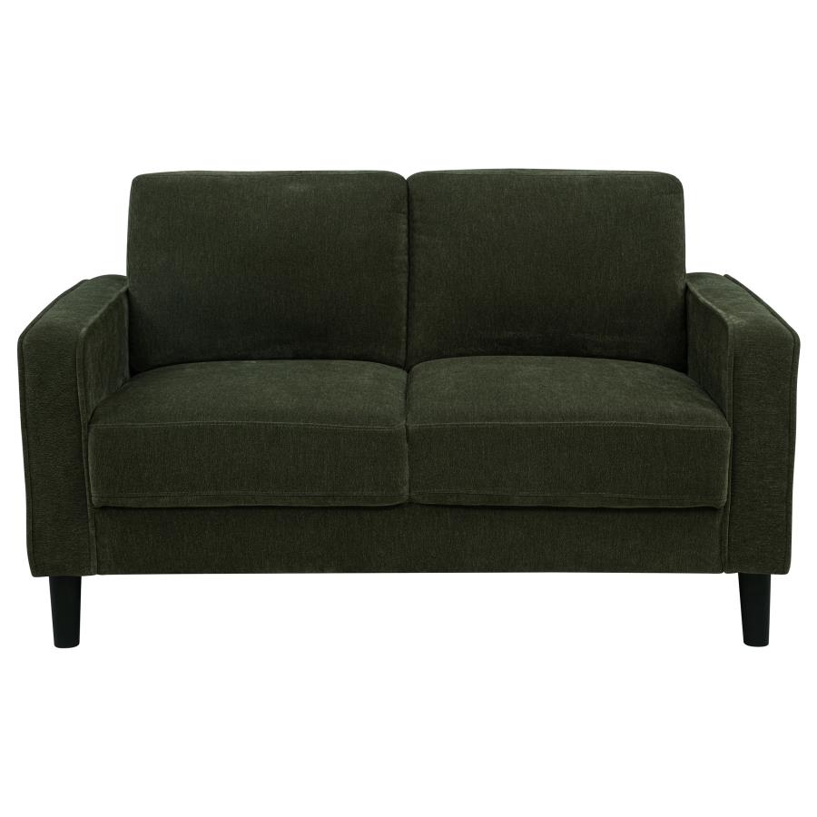 Ruth 2-piece Fabric Upholstered Track Arm Sofa Matcha Green
