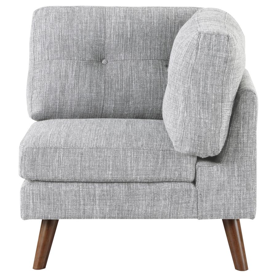 Churchill Upholstered Corner Grey (image for) Churchill Upholstered Corner Grey