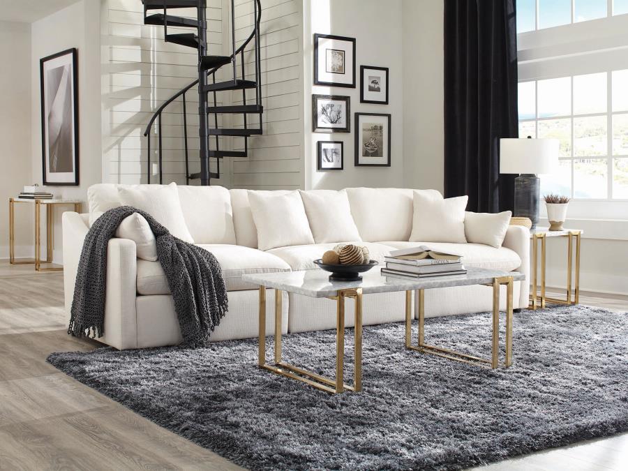 Modal Additional Images for Hobson Upholstered LAF Chair Ivory