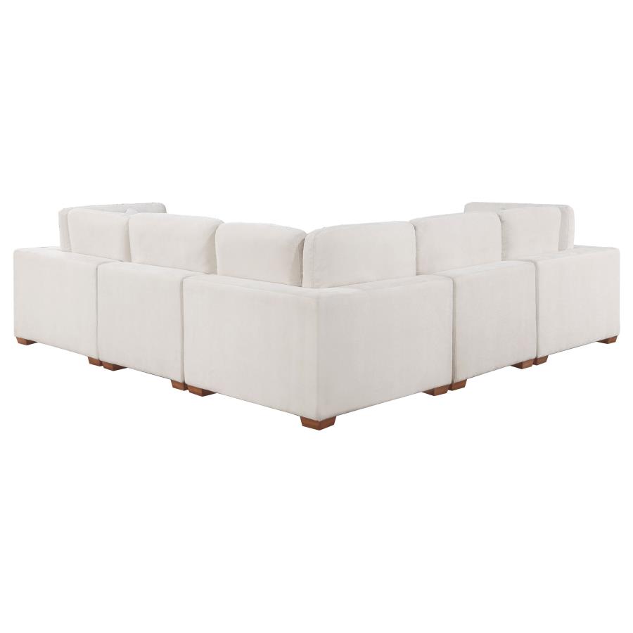 Lakeview 5-piece Upholstered Modular Sectional Sofa Ivory