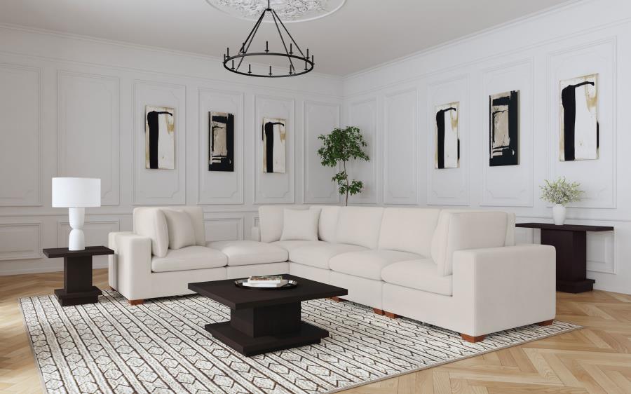 Modal Additional Images for Lakeview Upholstered Armless Chair Ivory