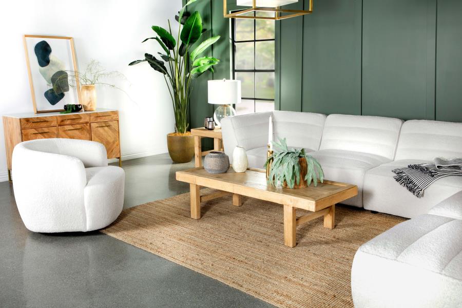 Modal Additional Images for Sunny Upholstered Armless Chair Natural