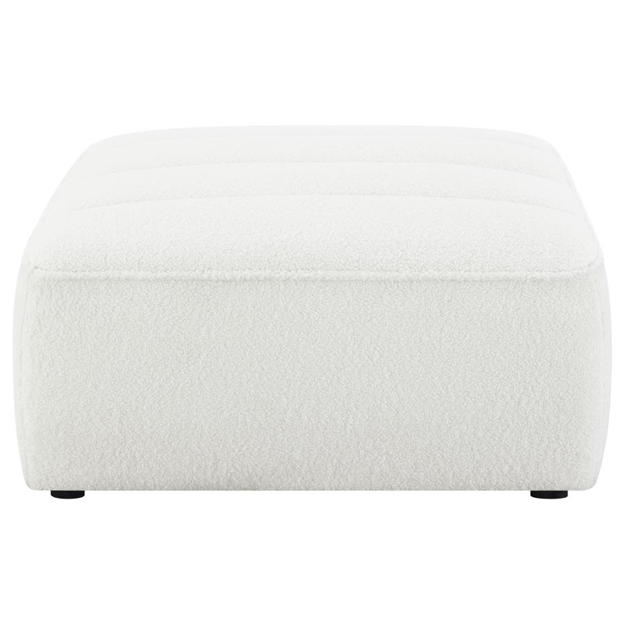 Sunny Square Upholstered Ottoman Natural
