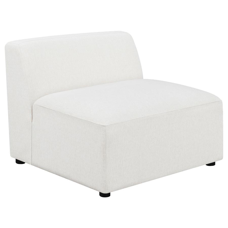 Freddie Upholstered Tight Back Armless Chair Pearl (image for) Freddie Upholstered Tight Back Armless Chair Pearl