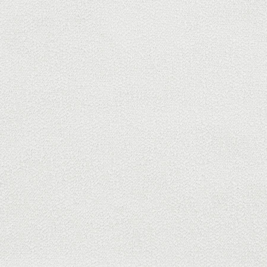 Raleigh Boucle Upholstered Ottoman Ivory