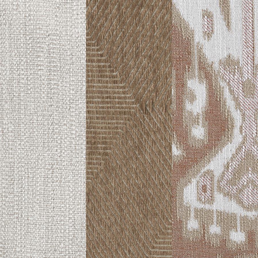 Christine 3-piece Upholstered Sloped Arm Sofa Set Beige