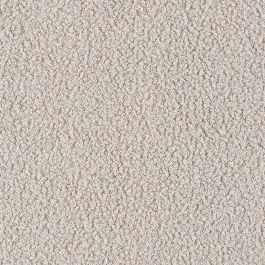 Paige Boucle Upholstered Mid Back Rocking Chair Beige