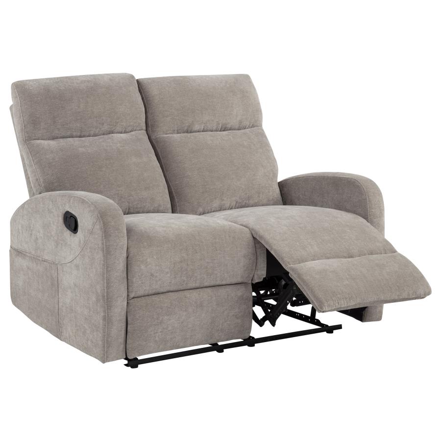 Hamilton 2-piece Chenille Manual Reclining Sofa Set Sand