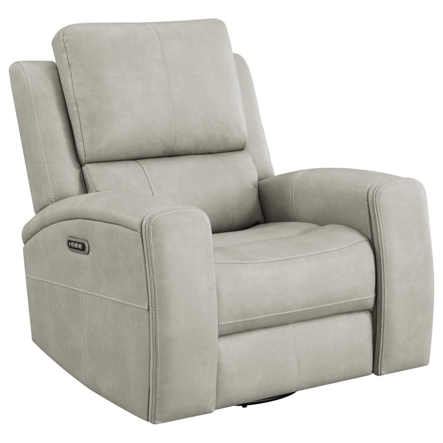 (image for) Brickston Triple Power Swivel Glider Recliner Grey