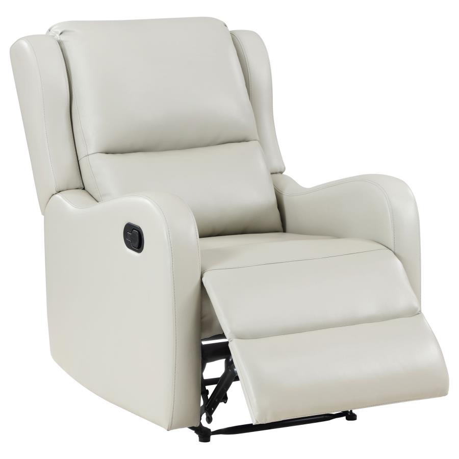 Kelsey Upholstered English Arm Recliner Chair Ivory (image for) Kelsey Upholstered English Arm Recliner Chair Ivory