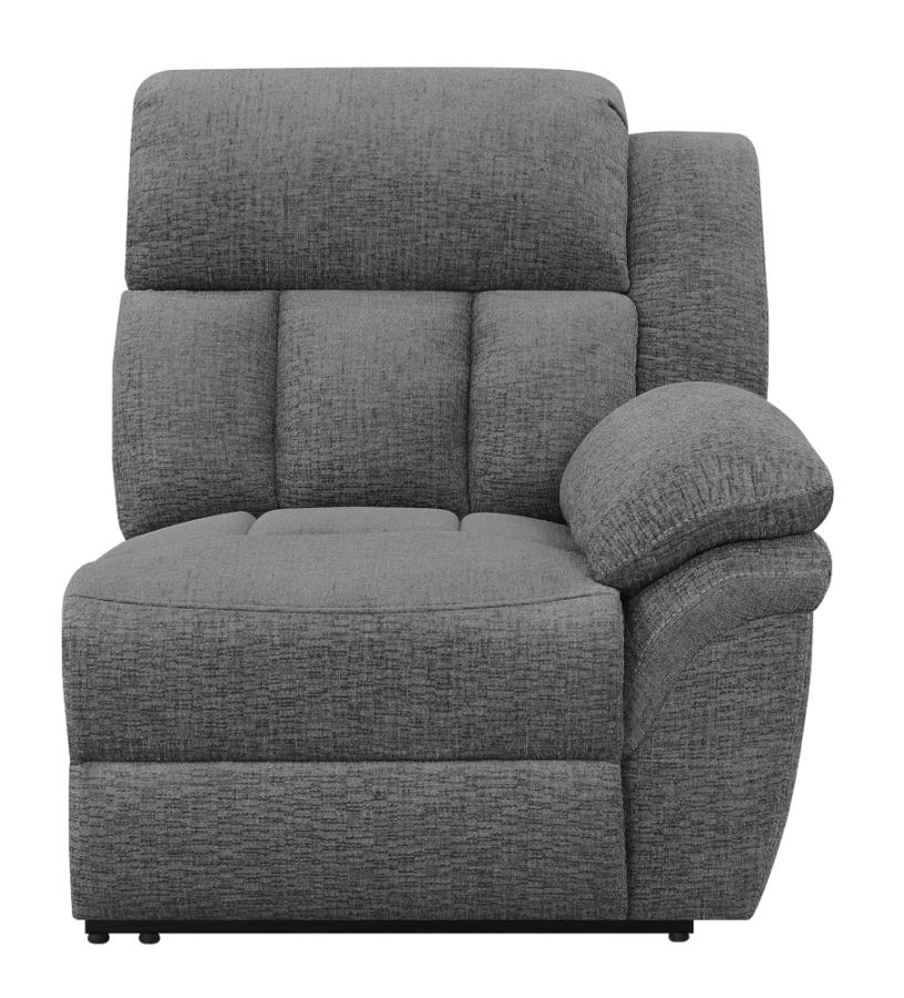 Modal Additional Images for Bahrain Upholstered RAF Recliner Charcoal