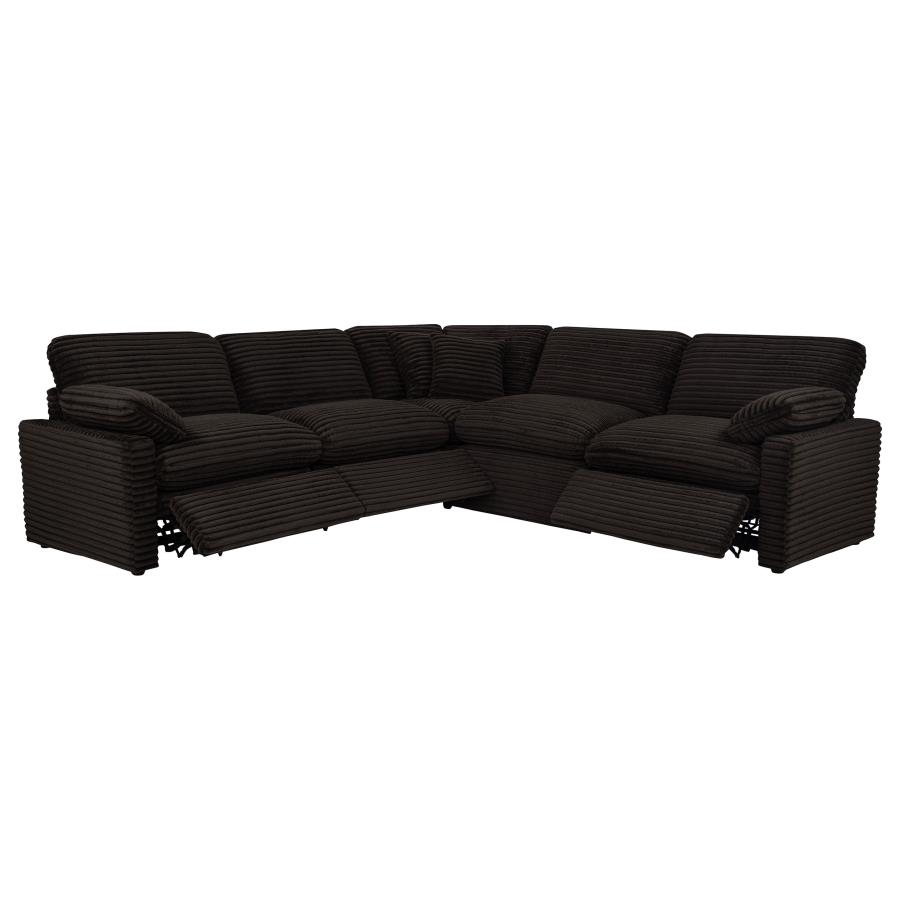 Collins 5-piece Modular Power Reclining Sectional Chocolate Brown