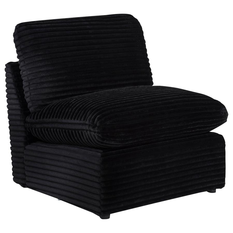 (image for) Collins Modular Armless Chair Black