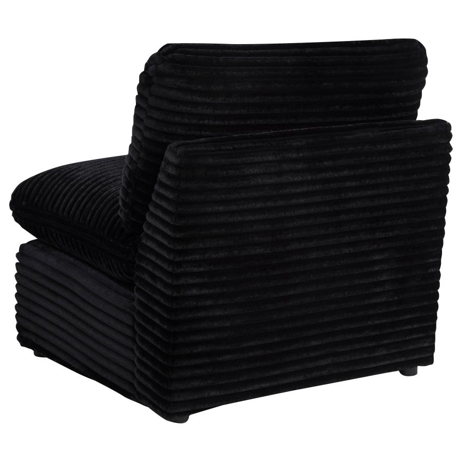 Collins Modular Armless Chair Black