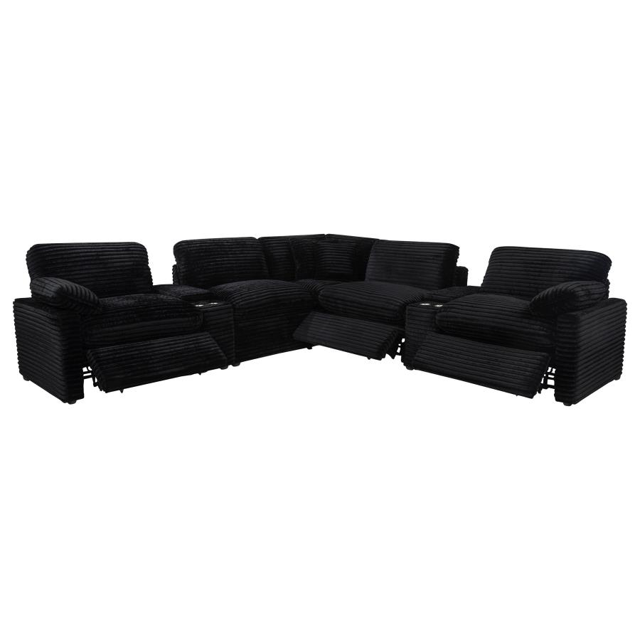 Collins 7-piece Modular Power Reclining Sectional Black
