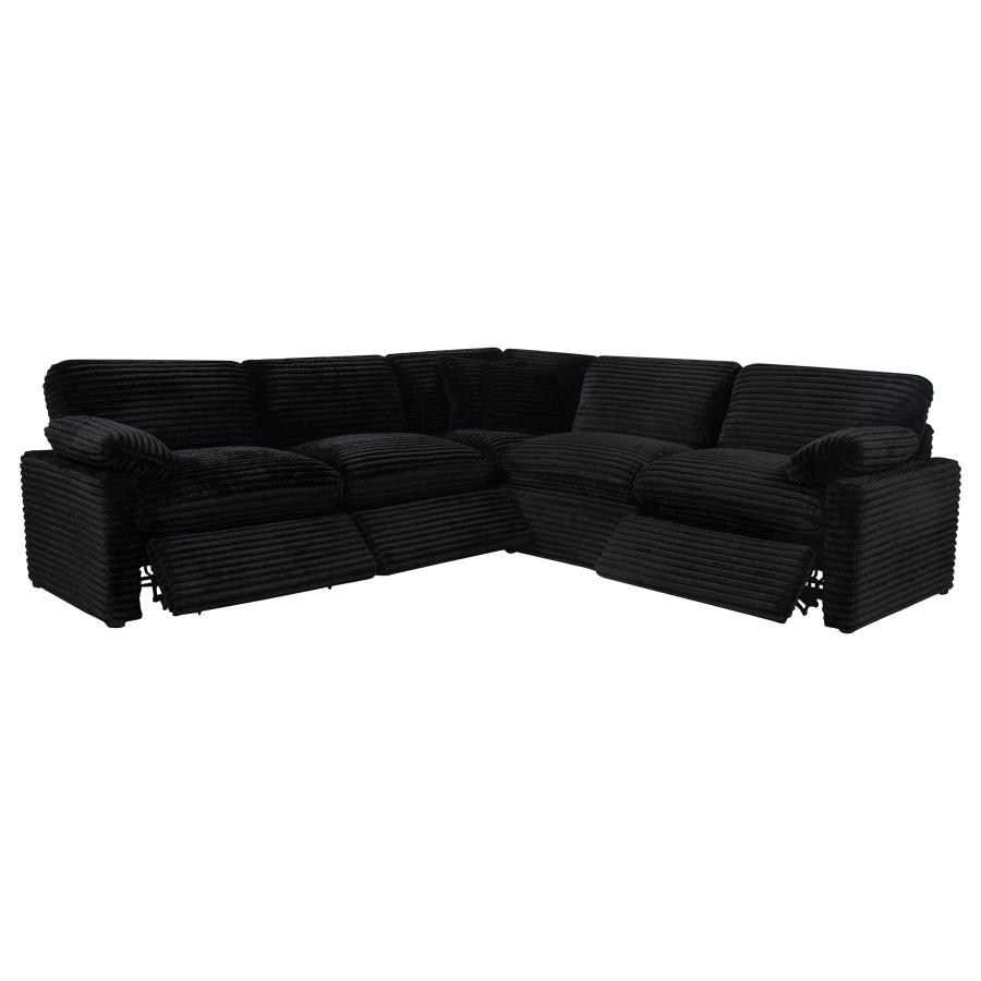 Collins 5-piece Modular Power Reclining Sectional Black